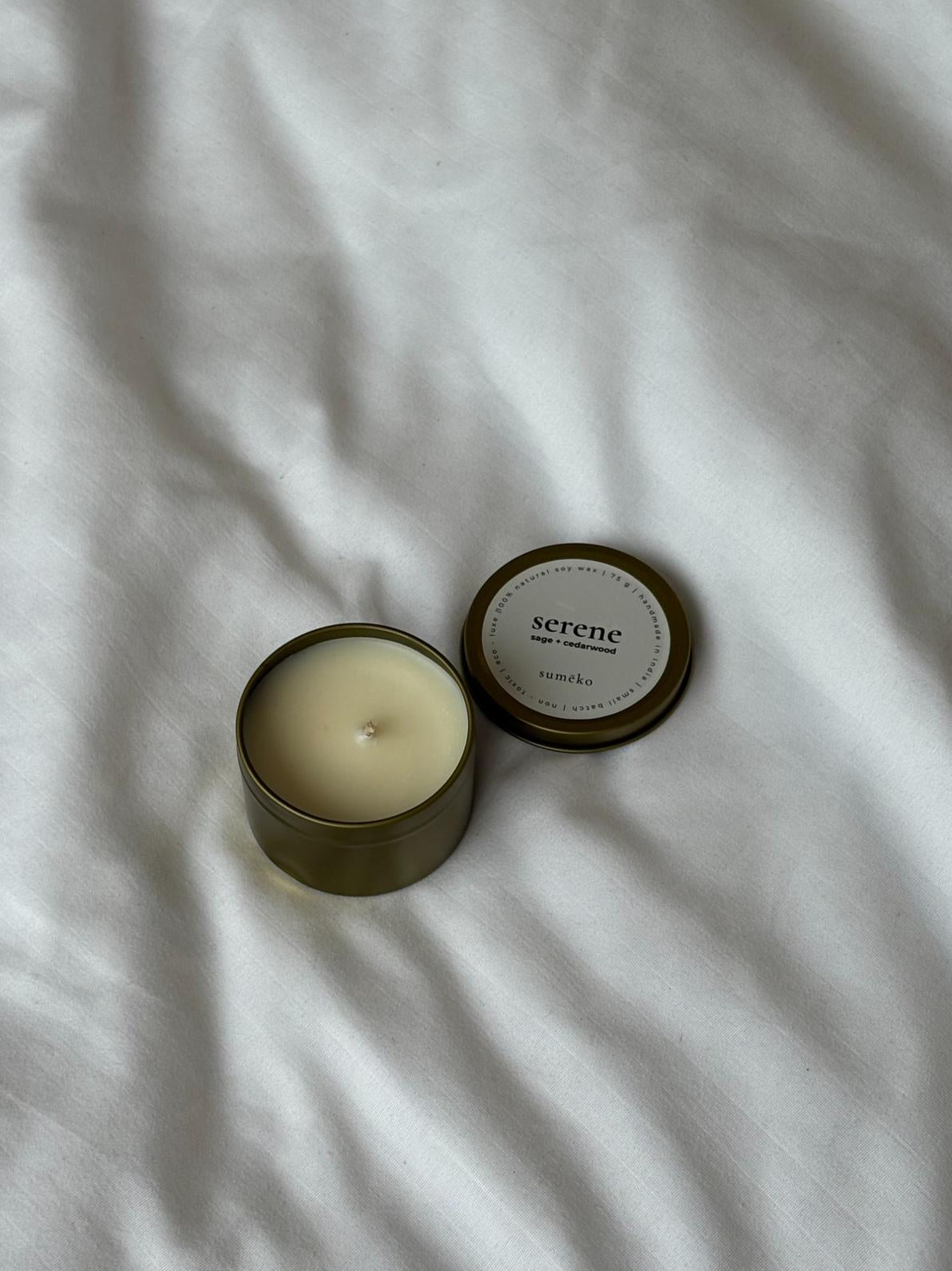 Serene Tin Candle