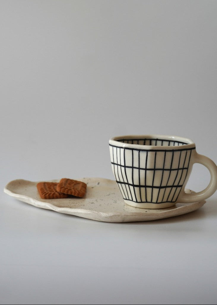 ceramic serving snack tray