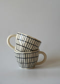 Raw Grid Mugs | Set of 2